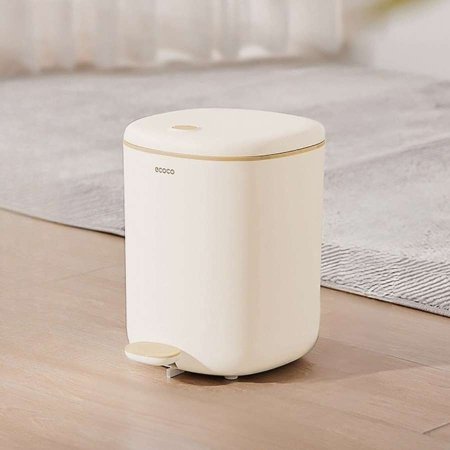 سلة مهملات ecoco سعة 7 لتر - إغلاق صامت